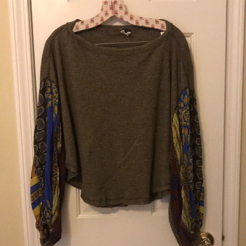 Free People Thermal w/ Handkerchief Sleeves